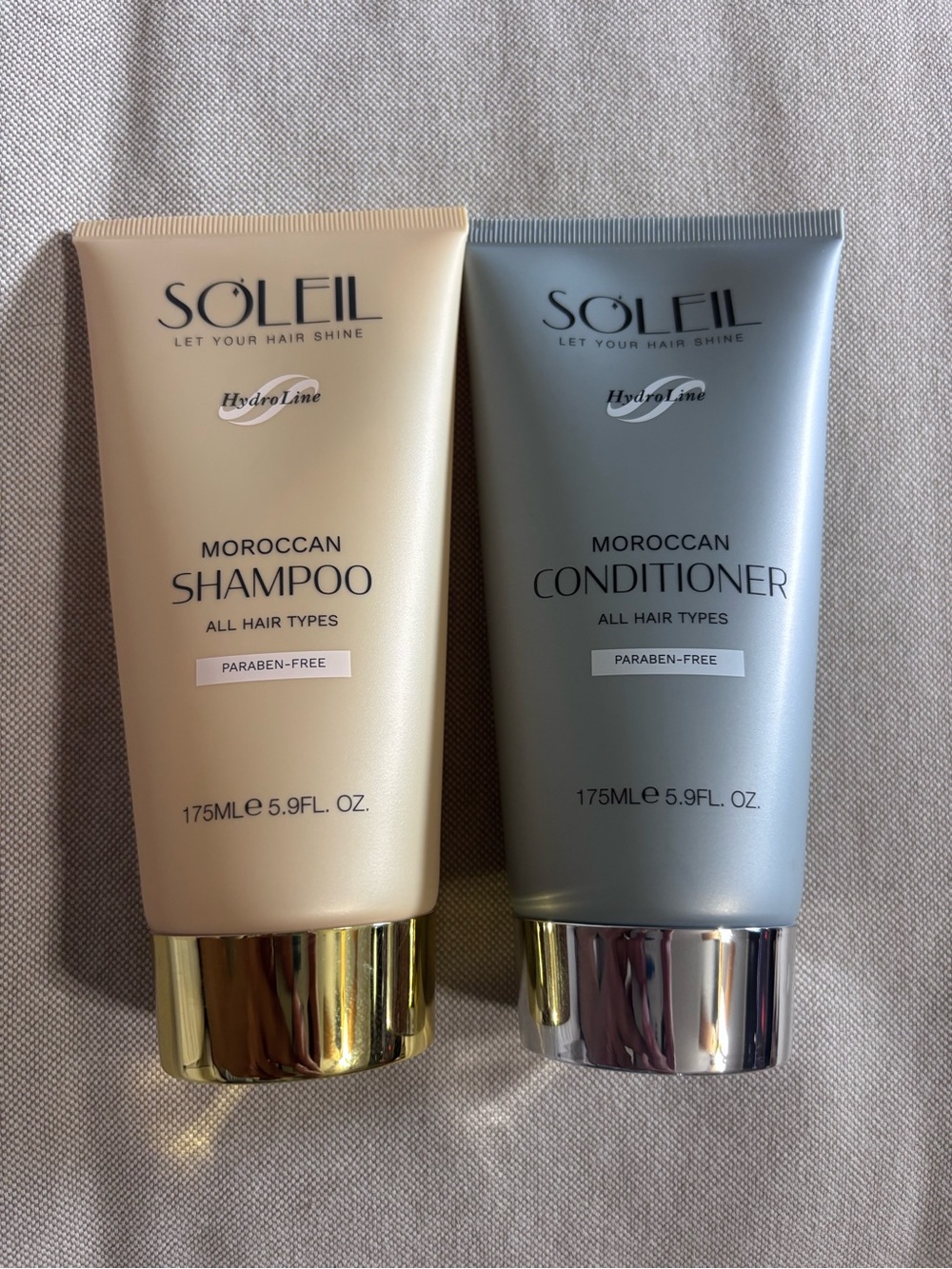 Soleil HydroLine Moroccan Shampoo and Conditioner Set 175ml 5.9 fl.oz